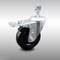 Service Caster 4 Inch SS Hard Rubber Swivel 1/2 Inch Threaded Stem Caster with Total Lock Brake SCC-SSTSTTL20S414-HRS-121315 - alternate 1